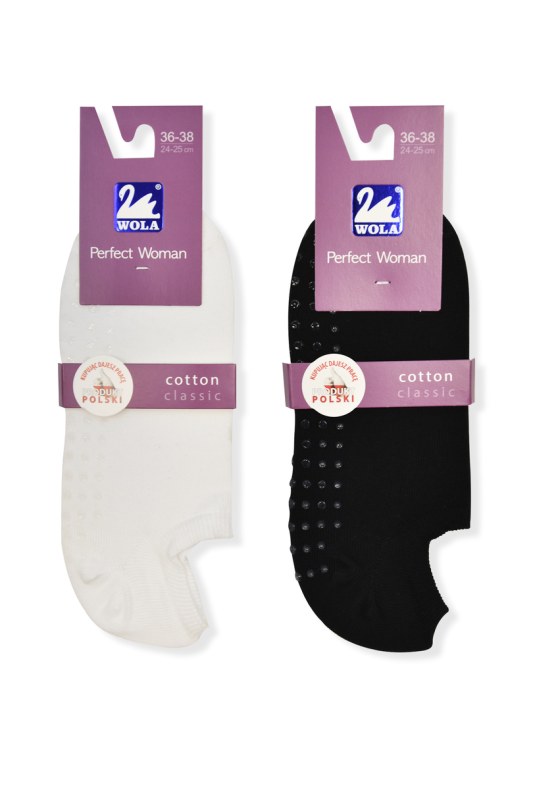 Hladké dámské ponožky + ABS - ponožky