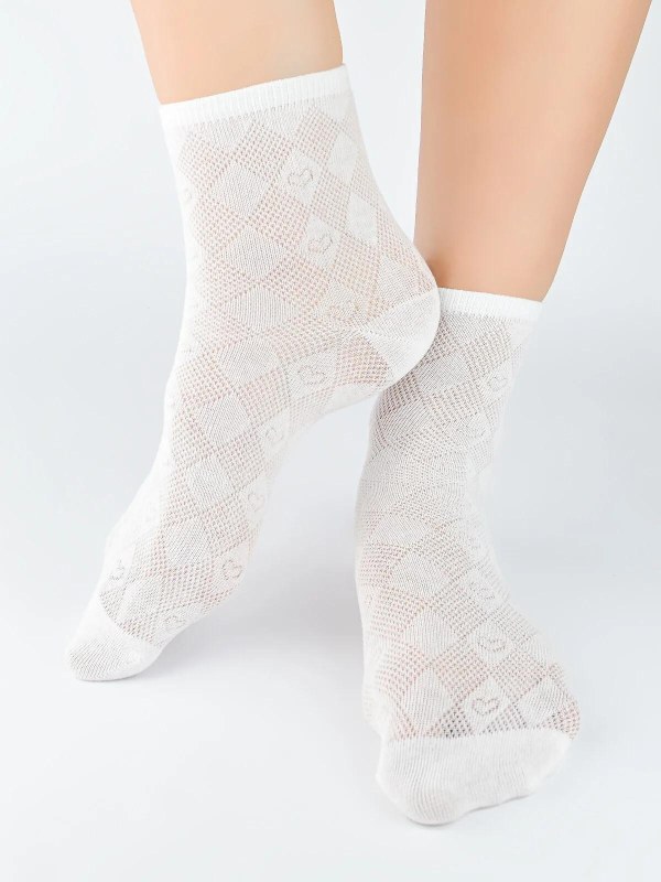 Ponožky Noviti SB124 Hearts 35-42 - Dámské oblečení doplňky ponožky