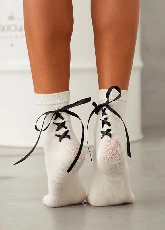 Milena ponožky 1597.001 Šněrování 37-41 - Dámské oblečení doplňky ponožky