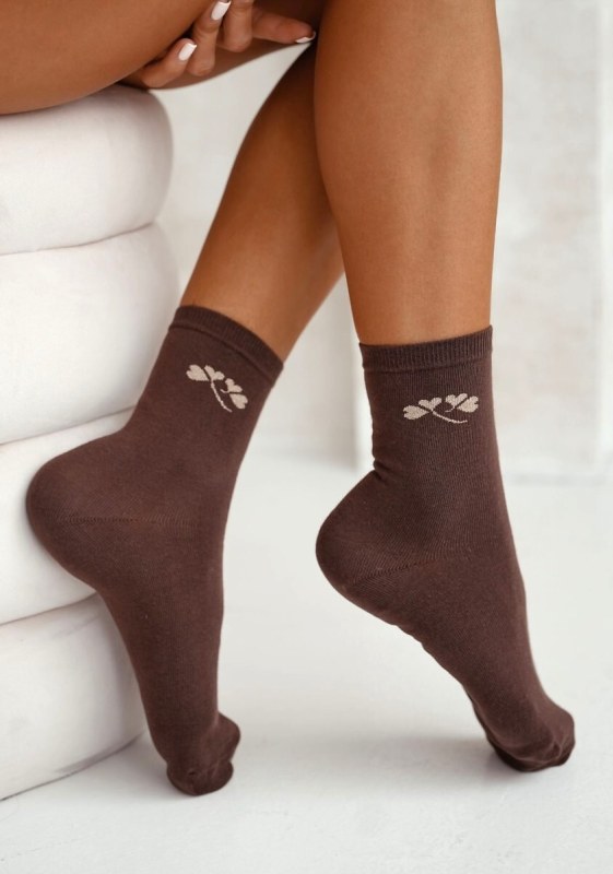 Ponožky Milena 0200-178 Fine Pattern Lurex 37-41 - Dámské oblečení doplňky ponožky