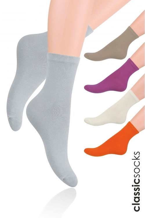 Hladké dámské ponožky Steven art.037 - Dámské oblečení doplňky ponožky