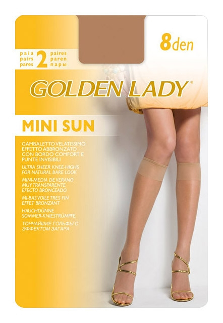 Dámské podkolenky Golden Lady Mini Sun 8 den A´2 - Dámské oblečení doplňky ponožky