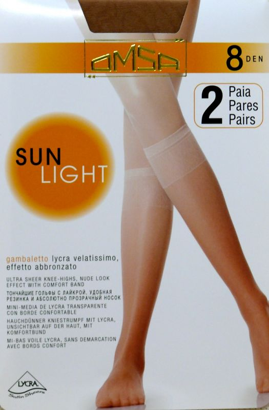 Dámské podkolenky Omsa| Sun Light 8 den A`2 - Dámské oblečení doplňky ponožky
