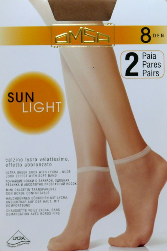 Dámské ponožky Omsa| Sun Light 8 den A`2 - Dámské oblečení doplňky ponožky