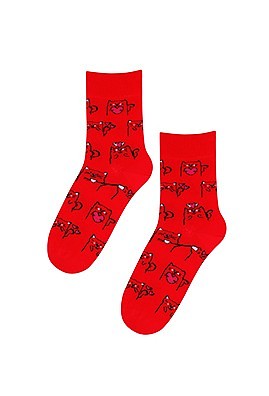 Dámské valentýnské ponožky Wola W84.01P, 36-41 - Dámské oblečení doplňky ponožky