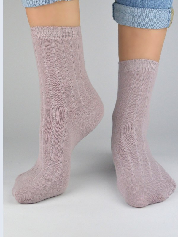 Dámské ponožky Noviti SB051 Široké žebrování 35-42 - Dámské oblečení doplňky ponožky