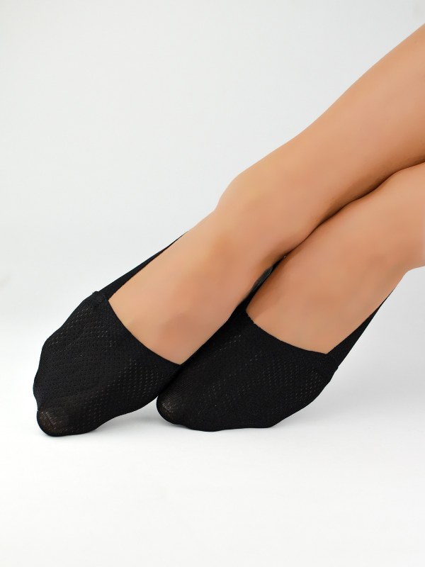 Dámské ponožky - baleríny Noviti SN020 Laserové, Silikon - Dámské oblečení doplňky ponožky