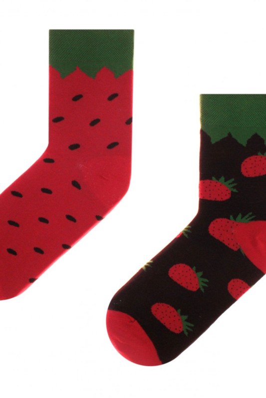 Obrázkové ponožky 80 Funny strawberry - Skarpol - Dámské oblečení doplňky ponožky