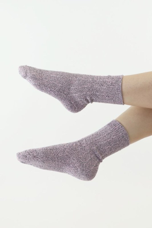 Pletené ponožky Thermona růžové - ponožky