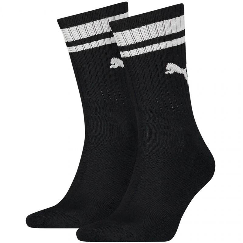 Puma Crew Heritage Stripes – sada 2 párů unisexových ponožek 907944 01