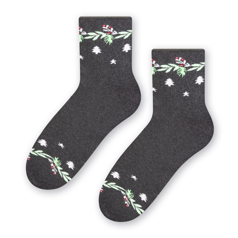 Ponožky 123-034 Melange Graphite - Steven - Dámské oblečení doplňky ponožky
