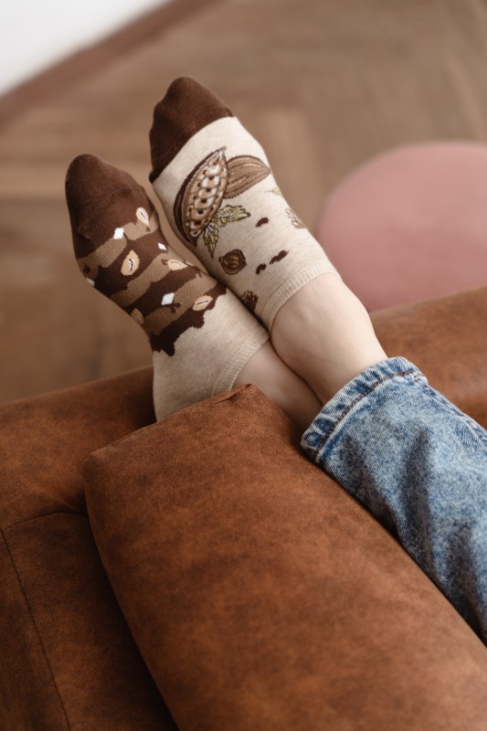 Kakaové nohy 005-022 Světle béžová - Více - ponožky
