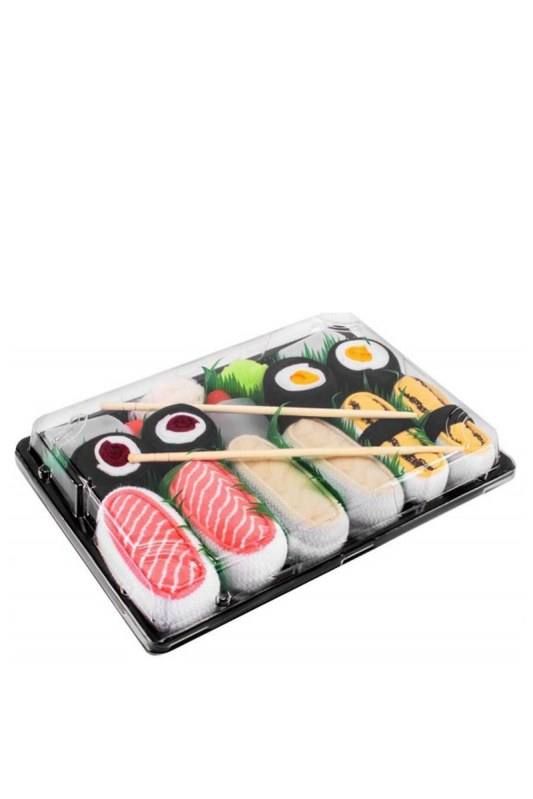 Sushi ponožky Duhové ponožky 5 párů: Máslová ryba Tamago Losos Maki - Dámské oblečení doplňky ponožky