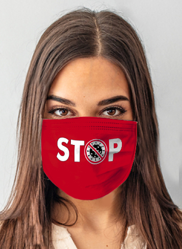 Maska ANS-S 116 Stop Red - Anais - Dámské oblečení doplňky roušky