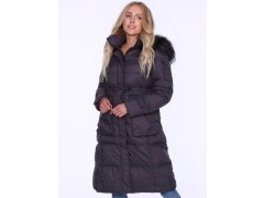 Dámský kabát Coat BLH220027FXR tmavě šedý -. PERSO