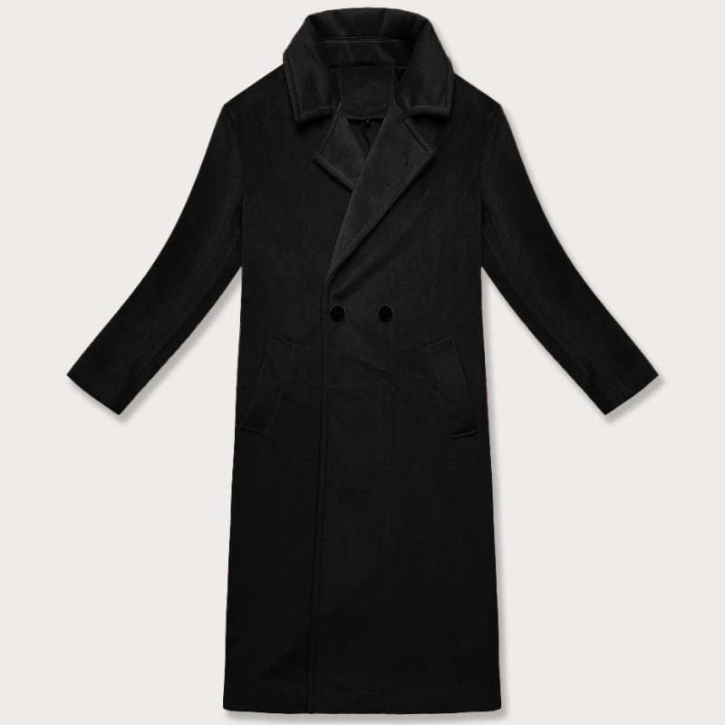 Dámský oversize kabát 11Z8161 Černá - J.Style