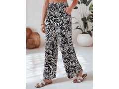 Dámské kalhoty uy2634 TROPICAL SUN černo-krémové - FashionStreet