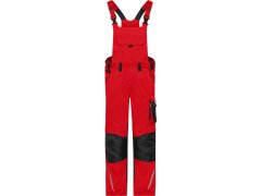 Daiber JN 1833 (62-68) Pracovní kalhoty s&nbsp;laclem - Strong 02.133X red/black