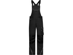 Daiber JN 879 (62) Pracovní kalhoty s laclem - Solid 02.879X black