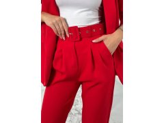 Elegantní souprava saka a&nbsp;kalhot červený