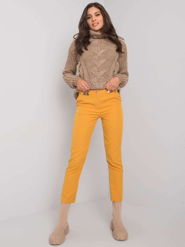 Dámské kalhoty LC SP 22K 5001.81P Tmavě žlutá - FPrice - Dámské oblečení kalhoty