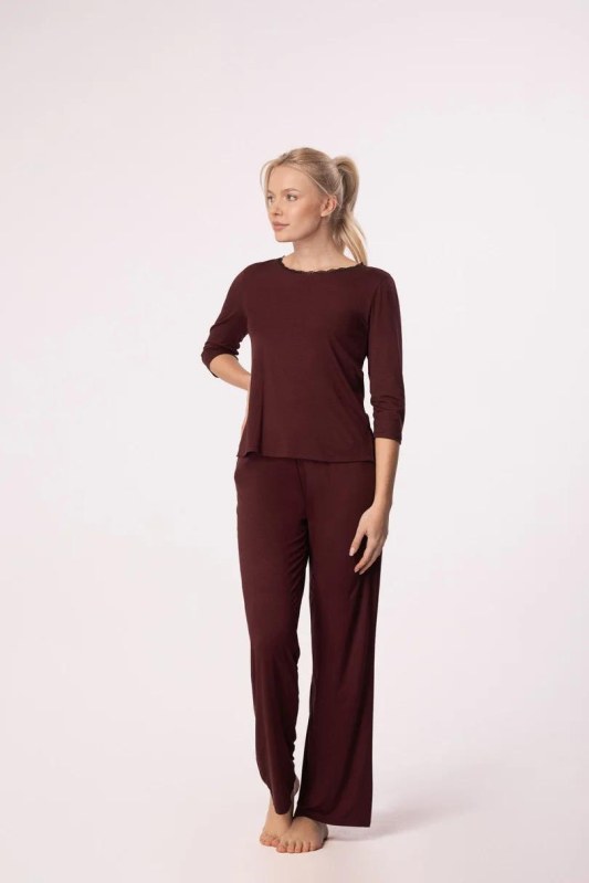 KALHOTY MARGOT LONG BURGUNDY