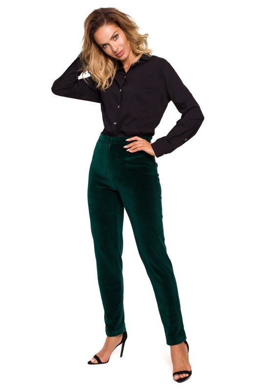 Dlouhé kalhoty na zip model 159612 Moe