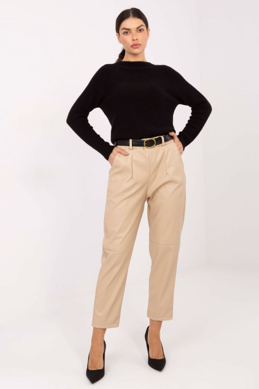 Dámské kalhoty s vysokým pasem model 222208 Rue Paris