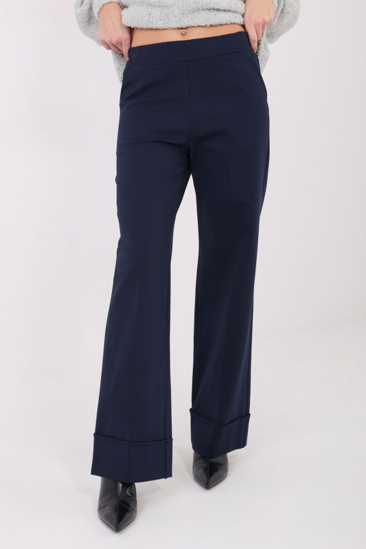 Dámské kalhoty s vysokým pasem model 222235 Rue Paris