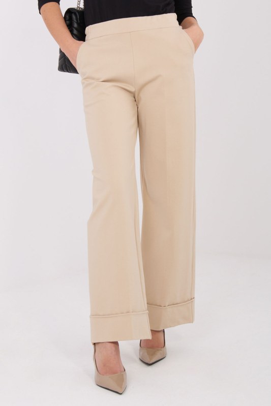 Dámské kalhoty s vysokým pasem model 222236 Rue Paris