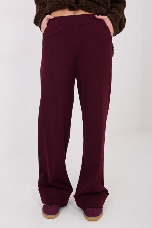 Dámské kalhoty s vysokým pasem model 222238 Rue Paris