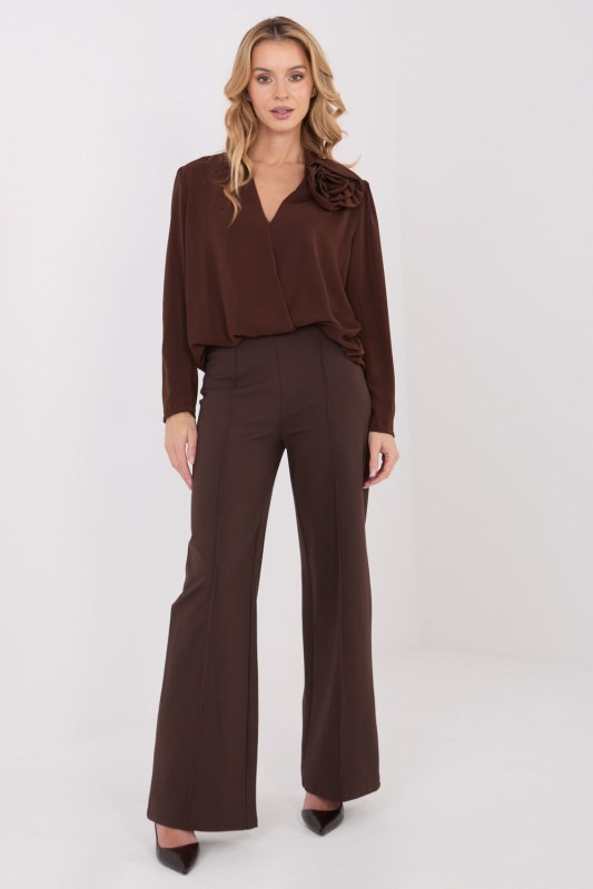 Dámské kalhoty s vysokým pasem model 222241 Rue Paris