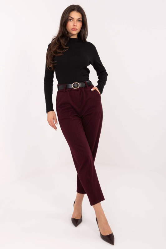 Dámské kalhoty s vysokým pasem model 222925 Rue Paris