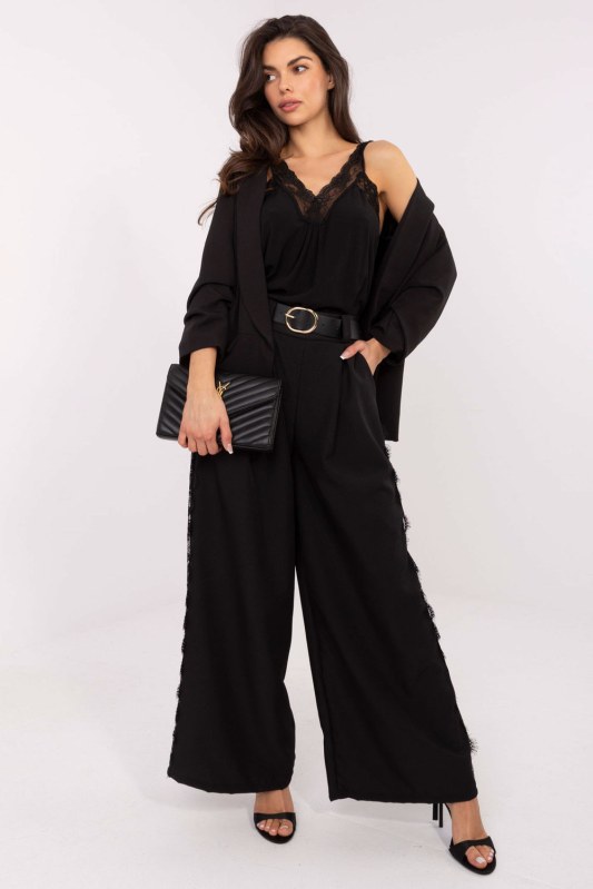 Dámské kalhoty s vysokým pasem model 223202 Italy Moda