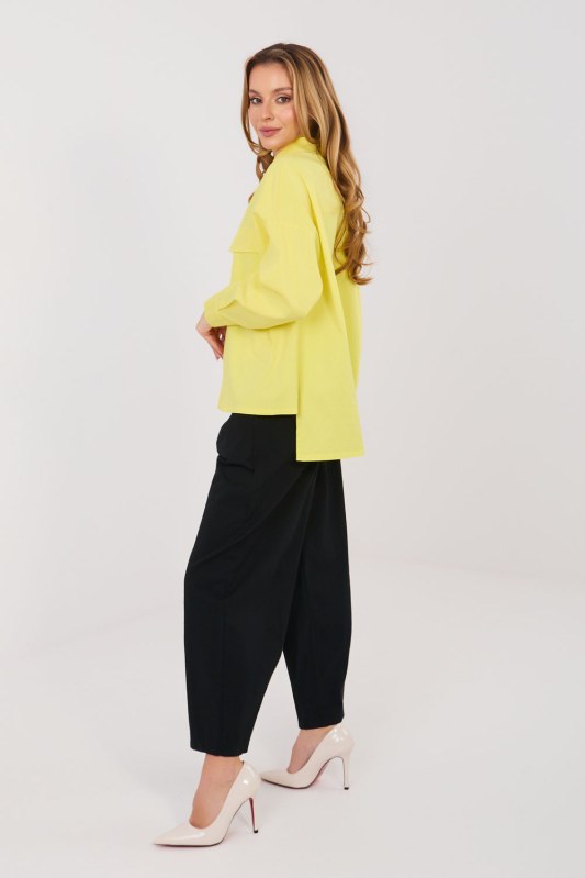 Dámské kalhoty s vysokým pasem model 224177 Italy Moda