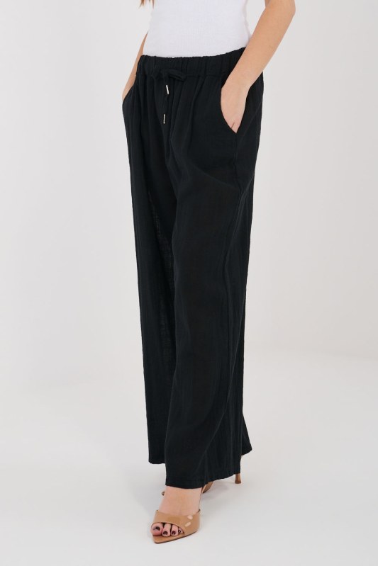 Dámské kalhoty s vysokým pasem model 225495 Italy Moda