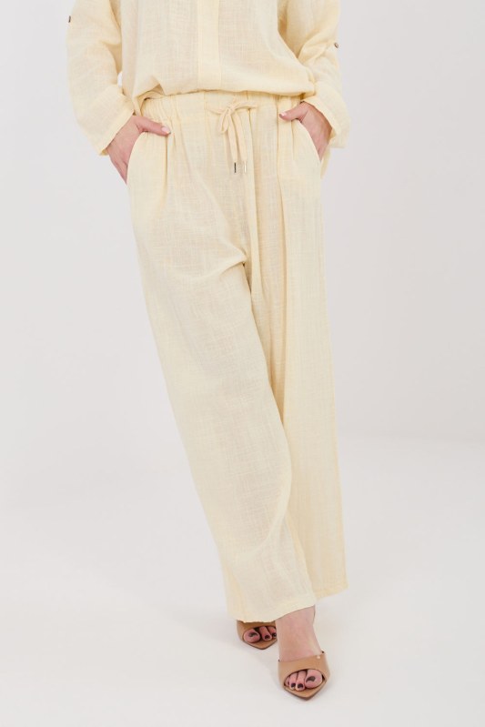 Dámské kalhoty s vysokým pasem model 225496 Italy Moda