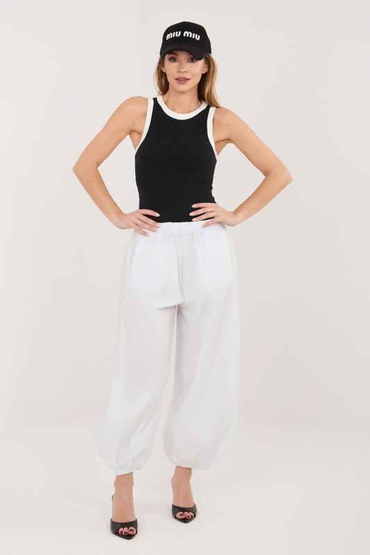 Dámské kalhoty s vysokým pasem model 225855 Rue Paris