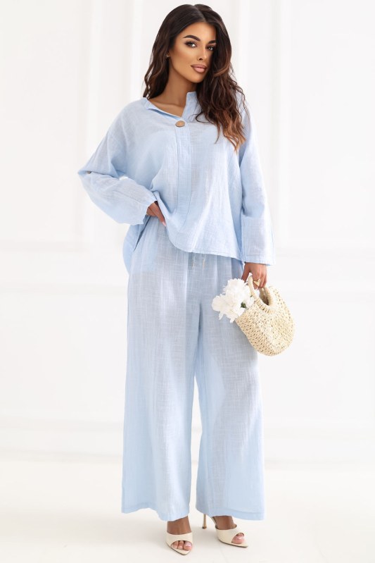 Dámské kalhoty s&nbsp;vysokým pasem model 226444 Italy Moda - Dámské oblečení kalhoty