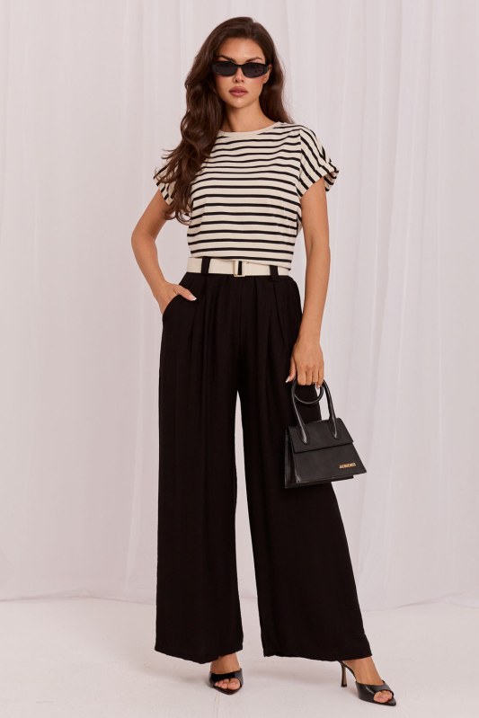 Dámské kalhoty s vysokým pasem model 229383 Rue Paris
