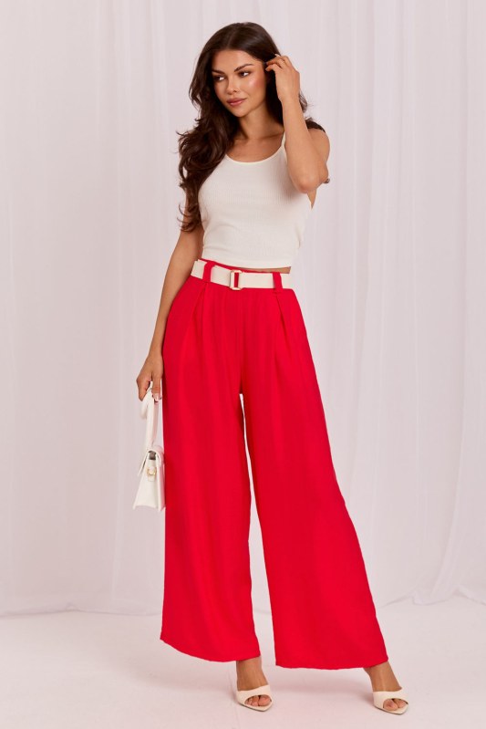 Dámské kalhoty s vysokým pasem model 229384 Rue Paris