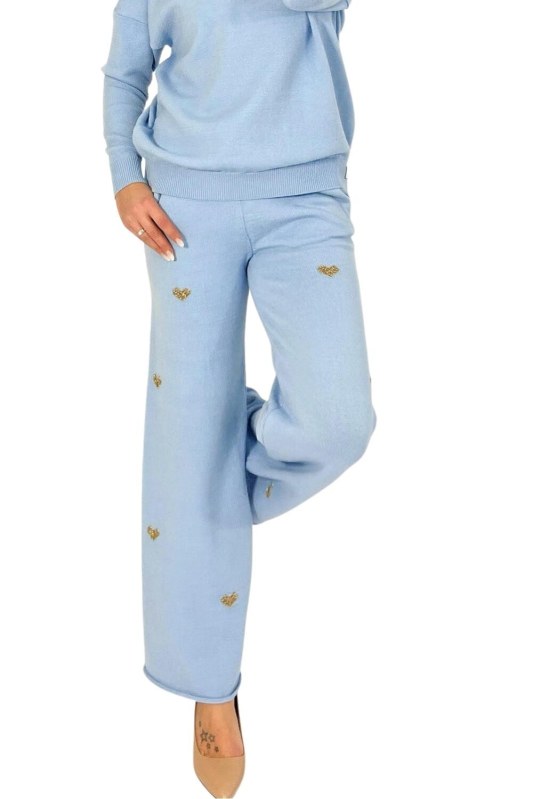 Dámské kalhoty Comfort fit blue - MM FASHION - Dámské oblečení kalhoty