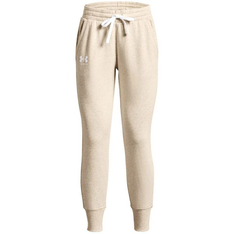 Dámské kalhoty Under Armour Rival Fleece krémové 1356416 783 XL