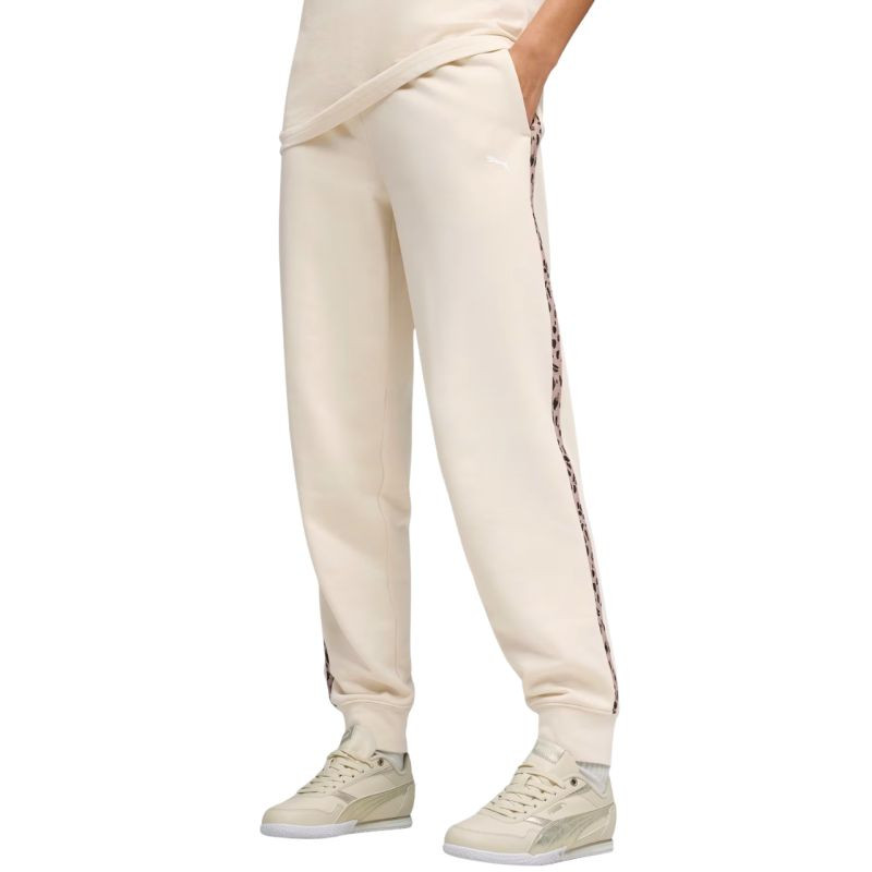 Dámské kalhoty Puma ESS Graphic Animal Comfort beige 692464 87 dámské - Dámské oblečení kalhoty