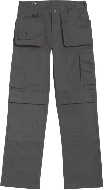 B&C Performance Pro Pracovní kalhoty s multi-kapsami 01.0C51 steel grey