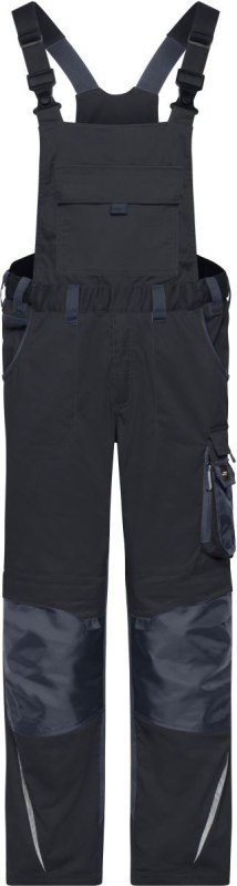 Daiber JN 1833 (94-110) Pracovní kalhoty s laclem - Strong 02.133L black/carbon