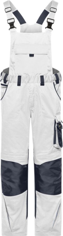 Daiber JN 1833 (94-110) Pracovní kalhoty s&nbsp;laclem - Strong 02.133L white/carbon