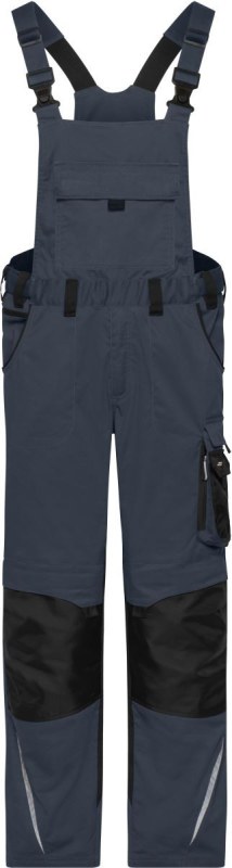 Daiber JN 1833 (62-68) Pracovní kalhoty s laclem - Strong 02.133X carbon/black