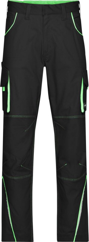 Daiber JN 847 (62) Pracovní kalhoty - Color 02.847X black/lime green