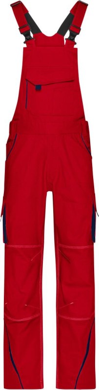 Daiber JN 848 (62) Pracovní kalhoty s laclem - Color 02.848X red/navy